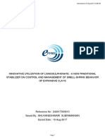 Innovative Utilization of Lignosulphonate - A Non-Traditional Stabilizer On Control and Management of Swell-Shrink Behavior of Expansive Clays