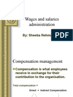 of Wages and Salaries Adm