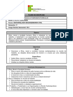 Plano de Disciplina - ÉTICA E CIDADANIA PDF