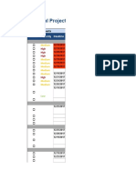 Excel Project Tracker Full