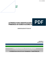 CFE 00J00-52 Red de Uesta A Tierra para Estructura de Líneas de Transmisión Aéreas de 69 KV A 400 KV en Contrucción