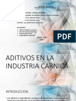 Aditivos en La Industria Carnica