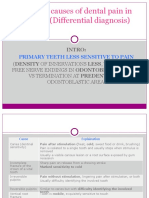 Common Causes of Dental Pain in Children (Differential Diagnosis)