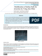 A Review On Stabilization of Indian Soils For Road Construction by Using Jute Fiber