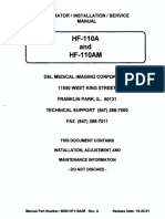 HF-110A and HF-110AM: Operator I Installation I Service Manual