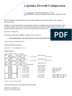 Centos / Redhat Iptables Firewall Configuration Tutorial