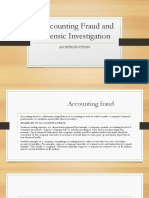 Accounting Fraud and Forensic Investigation: An Introduction