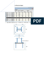 D. Disain Tumpuan Base Plate Dan Angkur: Gaya Dalam Maksimum, Nu 171.39 KN, Vu 7.94 KN, Mu 1.753 KNM X M