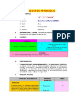 Sesión de Aprendizaje Cordillera de Los Andes Peruano