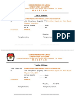 Tanda Terima Logistik Pilkada Serentak 2018