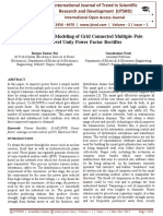 An Analysis and Modeling of Grid Connected Multiple-Pole Multilevel Unity Power Factor Rectifier