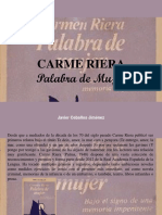 Javier Ceballos Jiménez - Carme Riera, Palabra de Mujer