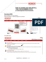 Instructions To Download and Install The Rde Programming Suite (Robox Development Environment)