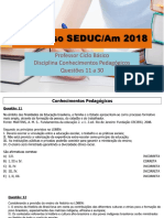 PROVA - Concurso SEDUC Ciclo 20 Horas SEDUC/Am