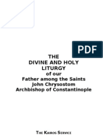 The Divine Liturgy of Our Father Among The Saints John Chrysostom