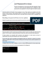 How To Reset Root Password in Linux