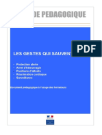 Guide Pédagogique Gestes Qui Sauvent