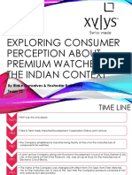 Exploring Consumer Perception About Premium Watches in The Indian Context