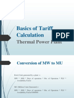 Basics of Tariff Calculation