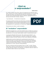 01 Qué Es Ser Emprendedor