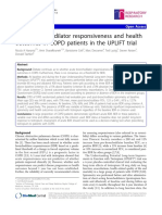 Acute Bronchodilator Responsiveness and Health Outcomes in COPD Patients in The UPLIFT Trial