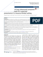 Diagnostic Use of Lung Ultrasound Compared To Chest Radiograph For Suspected Pneumonia in A Resource-Limited Setting