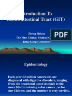 Introduction To Gastrointestinal Tract (GIT) : Zheng Shihua The First Clinical Medical College Three Gorge University