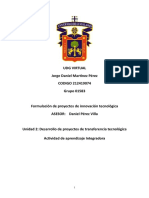 Martinez - Perez - Jorge - Daniel - Unidad 3 Actividad Integradora Rev00 - Formulación de Proyectos de Innovación Tecnológica