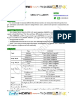 Confu HDMI To EDP 4K Driver Board - Specification V1802