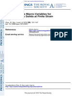 Heterogeneous Solids at Finite Strain On Constitutive Macro-Variables For