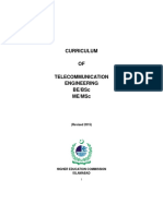 Draft Curriculum Telecommunication Engineering