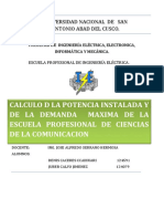 Informe de Medidas Electricas I (Cuadro de Cargas)