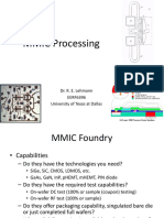 MMIC Design, Part 2 - Processing