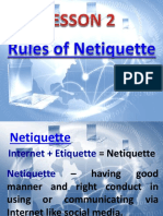 2 LESSON Rules of Netiquette