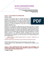 Los Axiomas de La Comunicación Humana