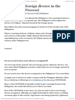 Recognizing Foreign Divorce in The Philippines (Process) - Lawyers in The Philippines