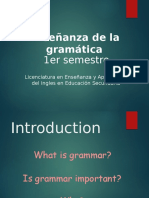 Enseñanza de La Gramática: 1er Semestre