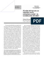 El Tabú Del Incesto en Relación Con La Estructura Social y La Socialización Del Niño - Parsons, T