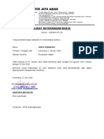 Surat Keterangan Kerja Kapal API