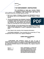 Affidavit of Explanation Form-3