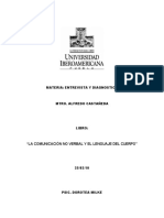 Ensayo Libro "La Comunicacion No Verbal y El Lenguaje Del Cuerpo" Mark Knapp