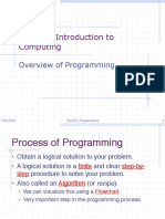 ESC101: Introduction To Computing: Overview of Programming