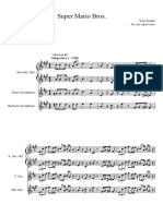 Super Mario Bros Saxophone Quartet PDF