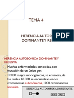 TEMA 4 Herencia Autosomica Dominante y Recesivo