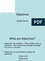 Adjectives: Grade Seven