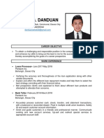 Arbel G. Danduan: Career Objective