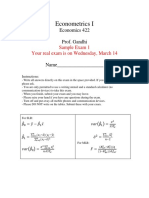 Sample Exam For Luminita Stevens Intermediate Macroeconomics