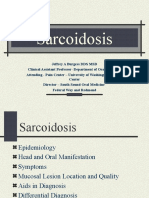 Sarcoidosis and Oral Manifestations For The Dentist