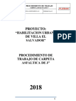 Procedimientos de Trabajo-Asfaltado