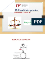 MC - PPT - Sem 05 - Ses 05 - Ejercicios Resueltos Equilibrio Químico